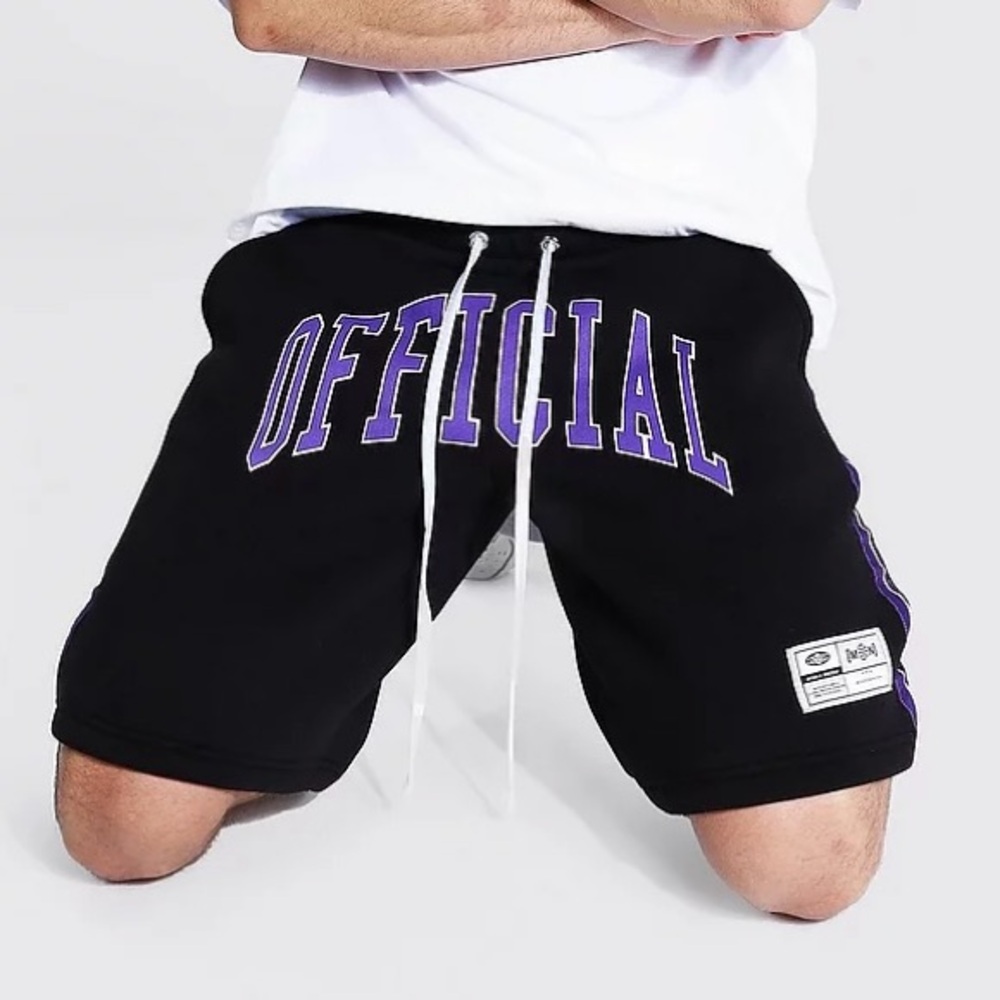 Boohoo Man Official Basketball Jersey Distressed Shorts